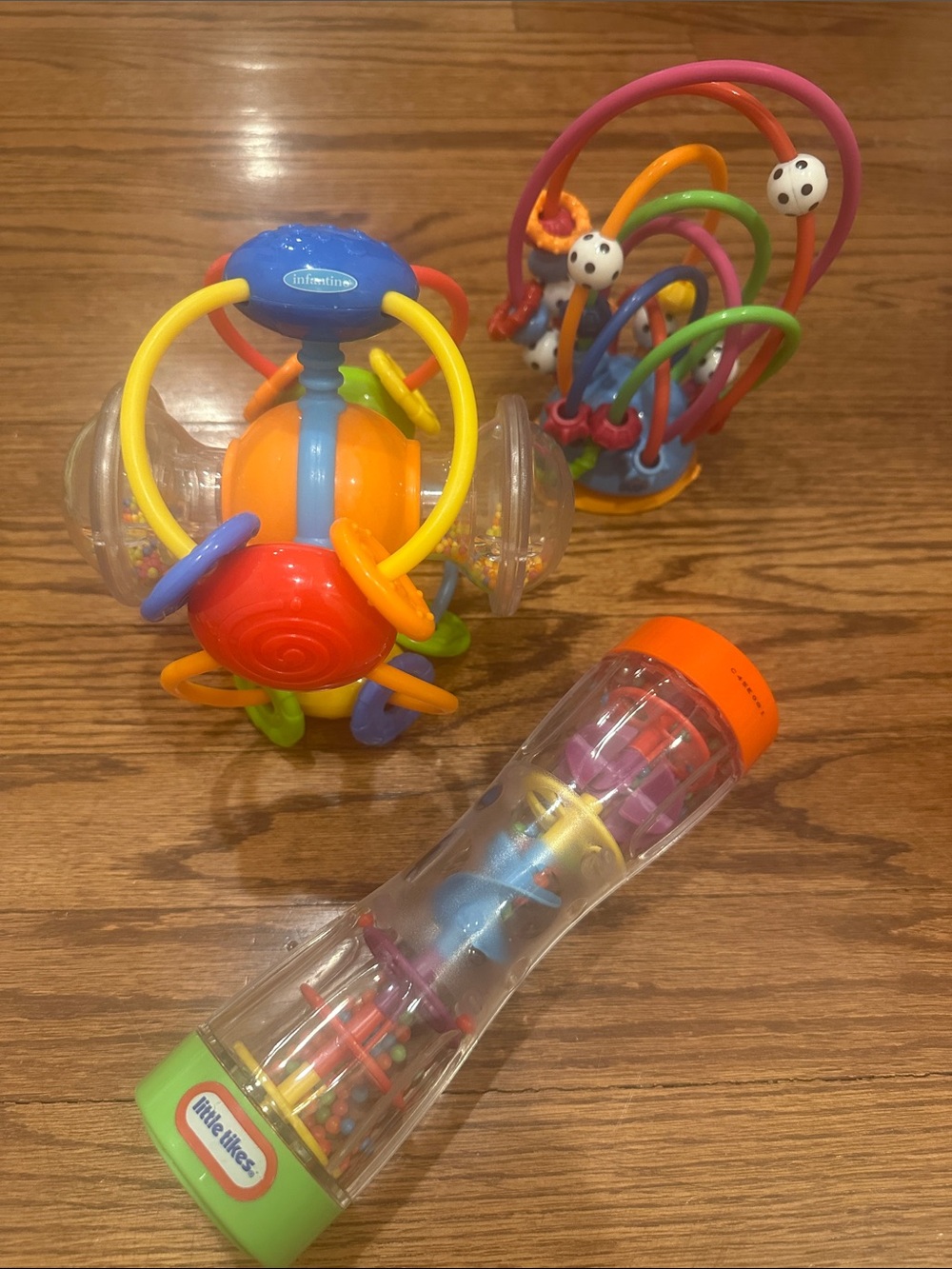 EUC LOT OF 3 Little Tikes Multi-Color Baby Activity Toy Set -Bright Sensory Play
